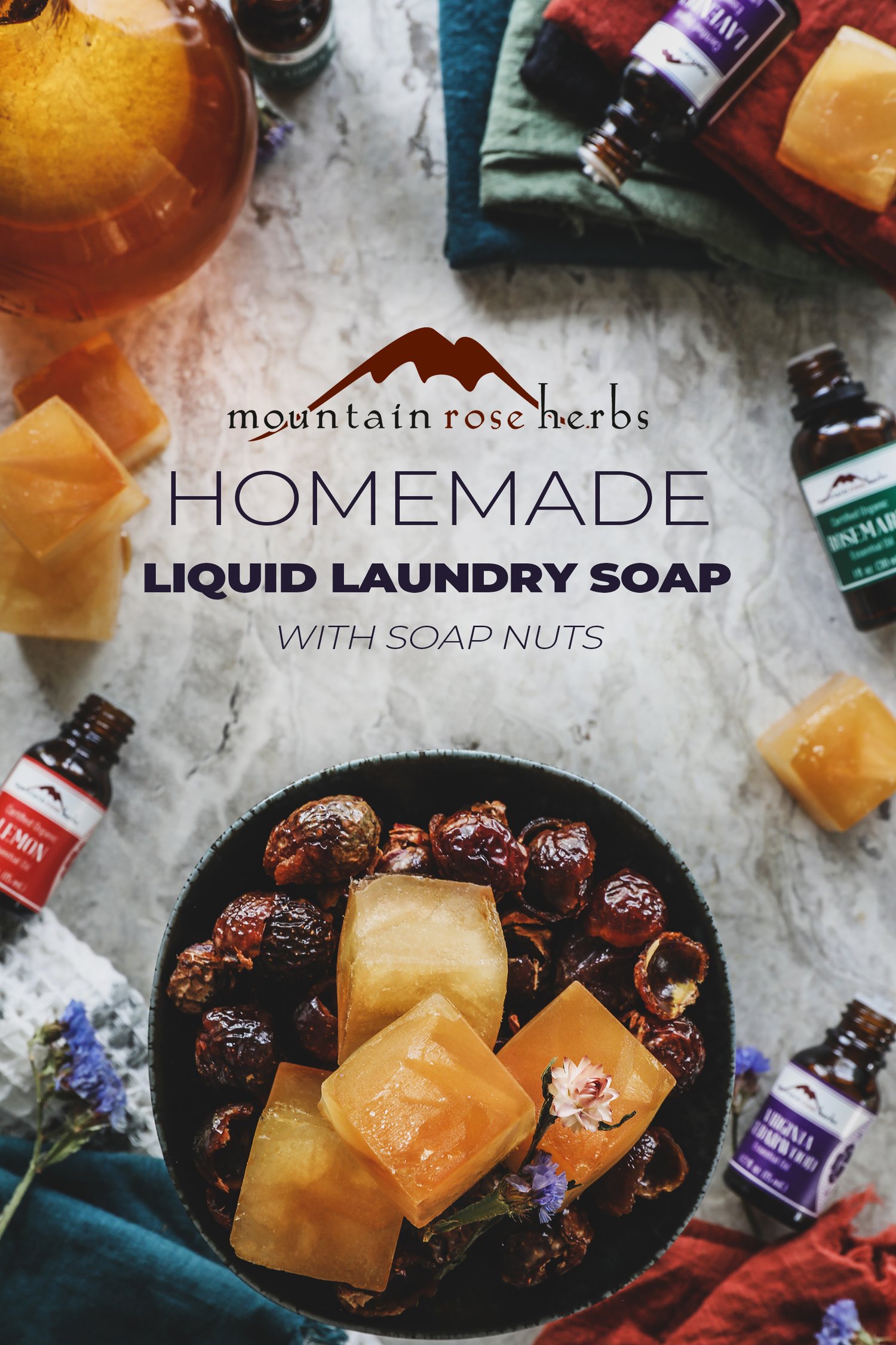 Homemade Liquid Laundry Soap with Soap Nuts